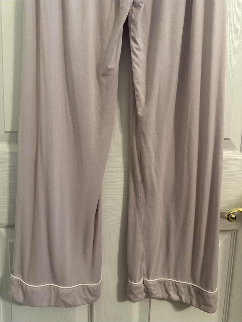COZY EARTH MEDIUM Stretch-Knit Classic Long Sleeve Pajamas SET Lilac Bamboo - Picture 14 of 15